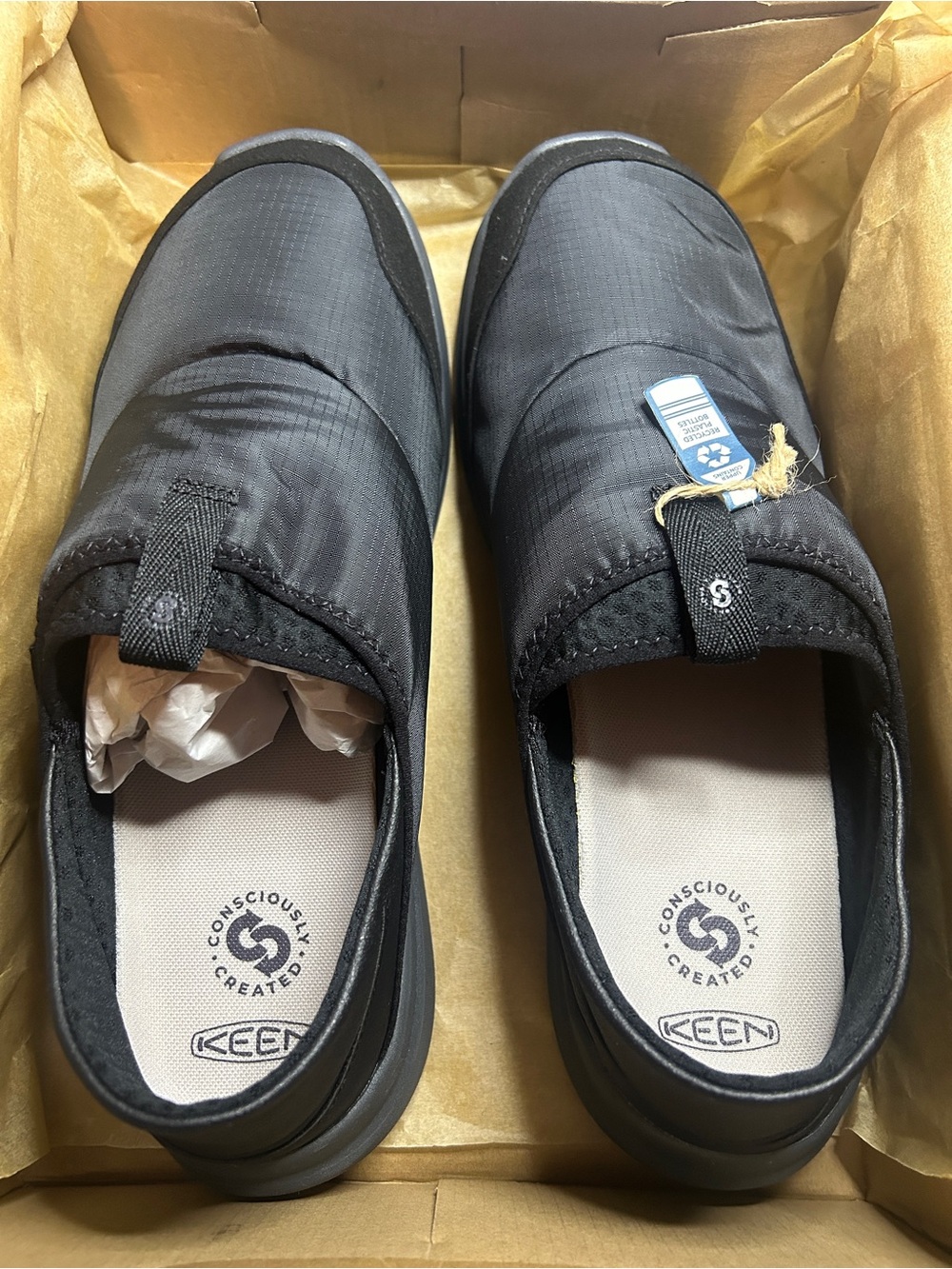 NWT KEEN Men’s Whyser Slip-On Shoes Black Size 12